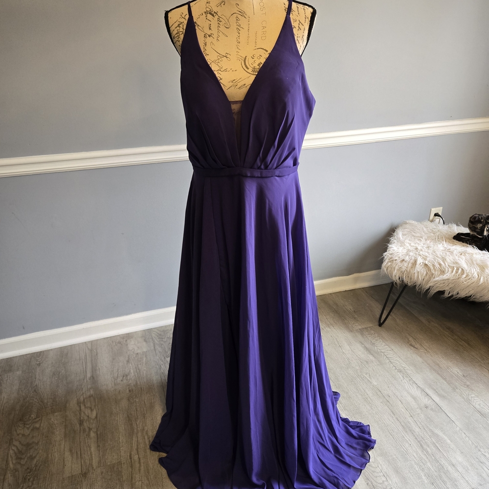 Elegant Purple Evening Gown